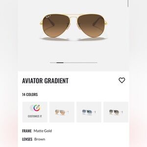 Matte Gold Aviators